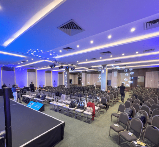 sala de convenções stream hoteis